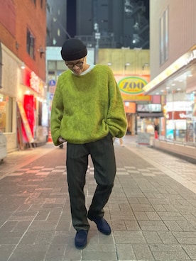 「STRANGE TRIP（ストレンジトリップ）のアイテム」を使った、ikumi901さん（メンズ・169cm）の秋コーディネート