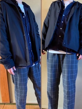 「RAGEBLUE（レイジブルー）のアイテム（その他アウター）」を使った、K▽nato-カナト-さん（メンズ・159cm）の秋コーディネート
