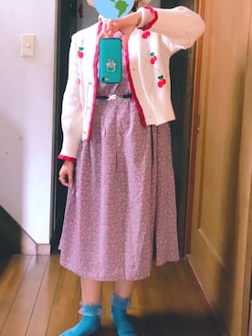 「WC（ダブル シー）のアイテム（ニット/セーター）」を使った、76sekyoさん（レディース・151cm）の春コーディネート