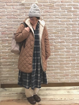 「153cm」｜「アイテム（その他アウター）」を使った、i。さん（レディース・153cm）の秋コーディネート