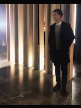 「G2000 （ジートゥサウザンド）のアイテム（トップス）」を使った、Wenshuo WUさん（メンズ・180cm）の秋コーディネート