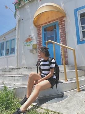 Momoさん（レディース・159cm）の夏コーディネート