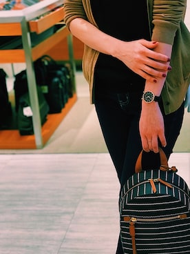 「FOSSIL（フォッシル）のアイテム（バッグ）」を使った、Yvintage9さん（メンズ・172cm）の冬コーディネート