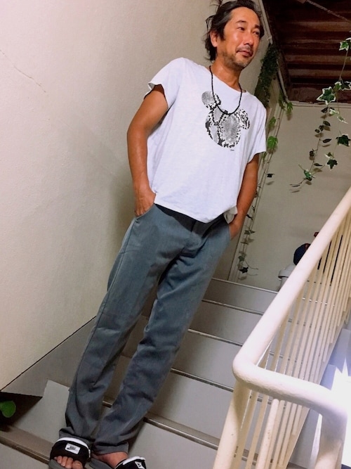 Pyun Nikeのサンダルを使ったコーディネート Wear
