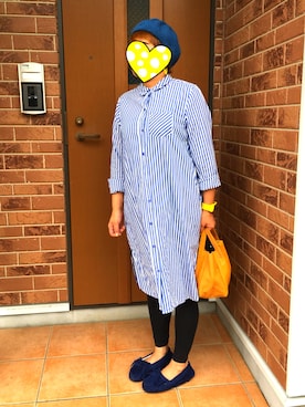 「AS KNOW AS plus（アズノゥアズプラス）のアイテム（シャツワンピース）」を使った、Ｕ→さん（レディース・156cm）の秋コーディネート
