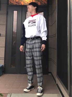 「チャックテイラー」｜「アイテム（財布/小物）」を使った、☆st@view★さん（メンズ・170cm）の春コーディネート