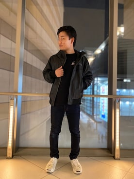 「AVIREX（アヴィレックス）のアイテム（ブルゾン）」を使った、TAKAYUKIさん（メンズ・160cm）の秋コーディネート