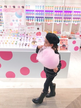 「アイテム（レインシューズ）」を使った、mihoさん（キッズ・110cm）の秋コーディネート