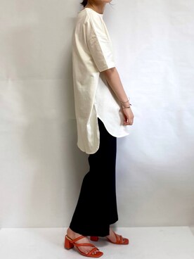「SEVENDAYS=SUNDAY（セブンデイズサンデイ）のアイテム（Tシャツ/カットソー）」を使った、Yurinaさん（レディース・165cm）の春コーディネート