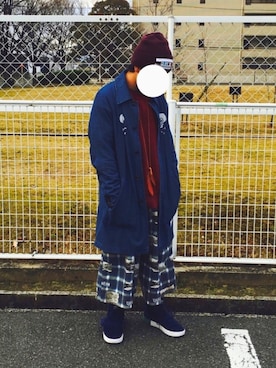 「EFFECTEN（エフェクテン）のアイテム（その他アウター）」を使った、Sachioさん（メンズ・165cm）の冬コーディネート