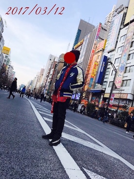 「EFFECTEN（エフェクテン）のアイテム（その他アウター）」を使った、Sachioさん（メンズ・165cm）の春コーディネート