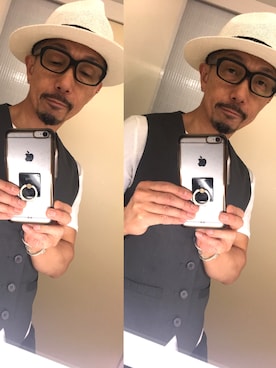 「おとなコーデ」｜「アイテム（帽子）」を使った、gekishinさん（メンズ・165cm）の夏コーディネート