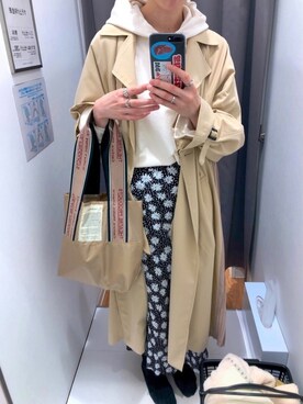 「AMERI」｜「アイテム（レッグウェア）」を使った、emaさん（レディース・168cm）の秋コーディネート