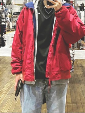 「Eddie Bauer（エディーバウアー）のアイテム（ジャケット/アウター）」を使った、サイタマ　さん（メンズ・171cm）の冬コーディネート