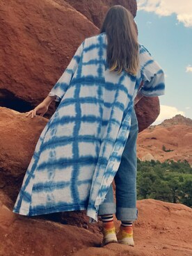 「Handmade（ハンドメイド）のアイテム（その他アウター）」を使った、sairahinielsulさん（レディース・175cm）の夏コーディネート