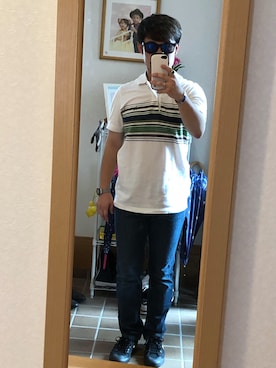 「Eddie Bauer（エディーバウアー）のアイテム（トップス）」を使った、T.Bさん（メンズ・170cm・20代）の秋コーディネート