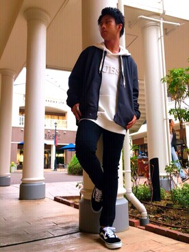 「Cody Sanderson」｜「アイテム（MA-1）」を使った、takuma97さん（メンズ・169cm）の秋コーディネート
