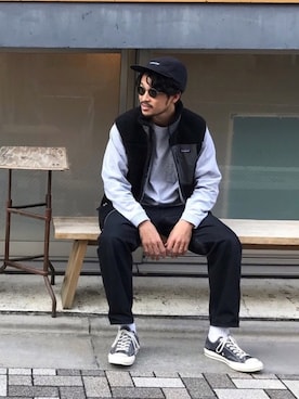 「アイラブCONVERSE」｜「アイテム（その他アウター）」を使った、SCGさん（メンズ・178cm）の秋コーディネート