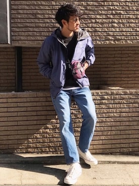 「アイラブCONVERSE」｜「アイテム（マウンテンパーカー）」を使った、SCGさん（メンズ・178cm）の秋コーディネート