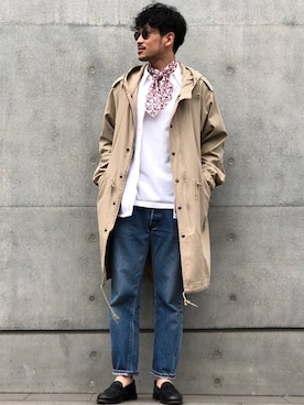 「RED KAP（レッドキャップ）のアイテム（Tシャツ/カットソー）」を使った、SCGさん（メンズ・178cm）の春コーディネート