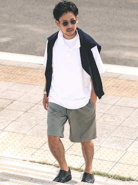 「Scye（サイ）のアイテム（チノパンツ）」を使った、SCGさん（メンズ・178cm）の秋コーディネート