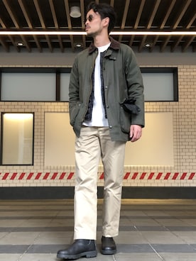 「Blundstone（ブランドストーン）のアイテム（レインシューズ）」を使った、SCGさん（メンズ・178cm）の冬コーディネート