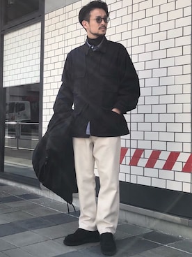 「Scye（サイ）のアイテム（シャツ/ブラウス）」を使った、SCGさん（メンズ・178cm）の冬コーディネート