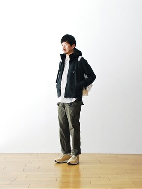 「alk phenix（アルクフェニックス）のアイテム」を使った、WONDERMOUNTAINさん（メンズ・174cm）の冬コーディネート