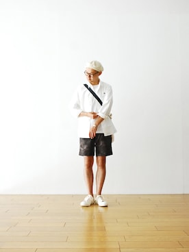 「nanamica」｜WONDERMOUNTAINさん（メンズ・175cm）の夏コーディネート