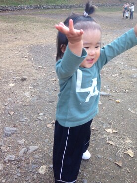 HiYORiN❤︎さん（キッズ・70cm）の冬コーディネート