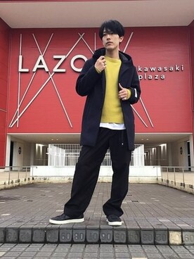 「JOURNAL STANDARD relume（ジャーナルスタンダード　レリューム）のアイテム（ダッフルコート）」を使った、MIYAさん（メンズ・175cm）の冬コーディネート