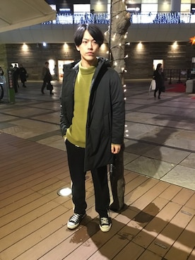 「JOURNAL STANDARD relume（ジャーナルスタンダード　レリューム）のアイテム（ダウンジャケット/コート）」を使った、MIYAさん（メンズ・175cm）の冬コーディネート