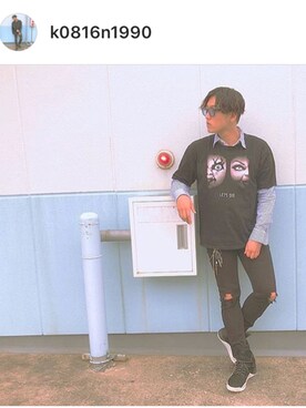 「Original.（オリジナル）のアイテム（パンツ）」を使った、malmalさん（メンズ・180cm）の夏コーディネート