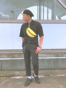 「Dr. Martens（ドクターマーチン）のアイテム（ブーティ）」を使った、malmalさん（メンズ・180cm）の夏コーディネート