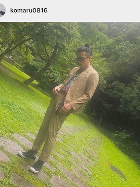 「JOURNAL STANDARD relume（ジャーナルスタンダード　レリューム）のアイテム（セットアップ）」を使った、malmalさん（メンズ・180cm）の夏コーディネート