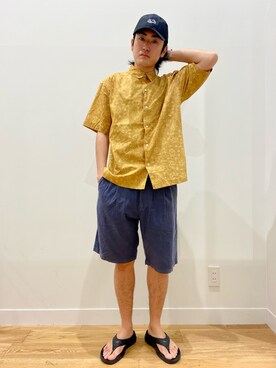 「FRUIT OF THE LOOM（フルーツオブザルーム）のアイテム（帽子）」を使った、soraさん（メンズ・178cm）の夏コーディネート