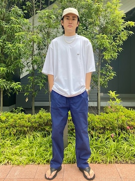 「Scye（サイ）のアイテム（Tシャツ/カットソー）」を使った、soraさん（メンズ・178cm）の夏コーディネート