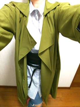 「ストライプ柄シャツ」｜☆tomo★さん（レディース・155cm）の春コーディネート