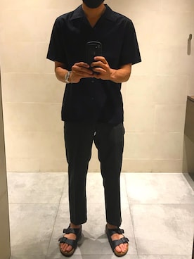 「アイテム（スラックス）」を使った、kash103さん（メンズ・181cm・30代）の夏コーディネート