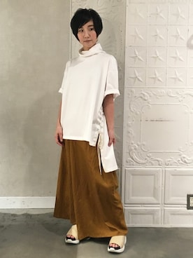 「gomme（ゴム）のアイテム」を使った、gommeさん（レディース・156cm）の春コーディネート