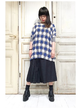 「ドット柄」｜gommeさん（レディース・156cm）の春コーディネート