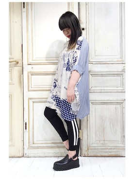 「プリント」｜gommeさん（レディース・156cm）の春コーディネート