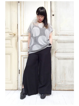 「ドット柄」｜gommeさん（レディース・156cm）の春コーディネート