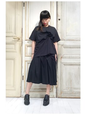 「シャーリング」｜gommeさん（レディース・156cm）の春コーディネート