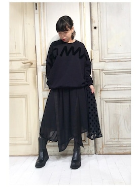 「gomme（ゴム）のアイテム」を使った、gommeさん（レディース・156cm）の秋コーディネート