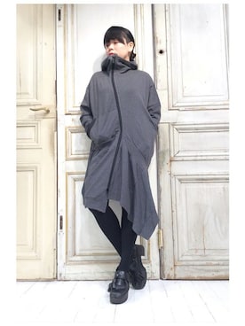 「gomme（ゴム）のアイテム」を使った、gommeさん（レディース・156cm）の冬コーディネート