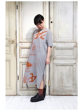 「gomme（ゴム）のアイテム（ワンピース/ドレス）」を使った、gommeさん（レディース・156cm）の春コーディネート