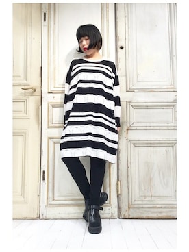 「ドット柄」｜gommeさん（レディース・156cm）の春コーディネート