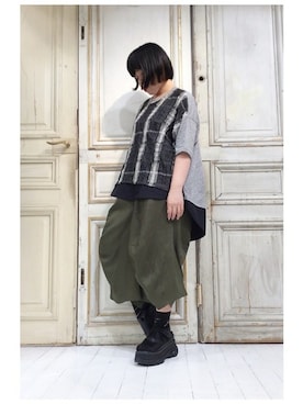 「カーキパンツ」｜gommeさん（レディース・156cm）の春コーディネート