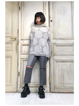 「gomme（ゴム）のアイテム」を使った、gommeさん（レディース・156cm）の春コーディネート